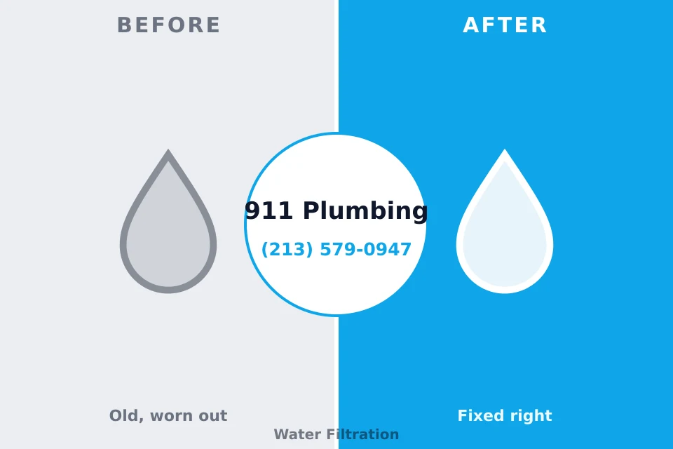 Before and after: plumbing repair Lyons, CO